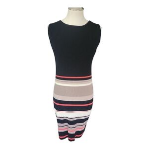Apricot Sleeveless Striped Knit Bodycon Dress Size UK 12 / EUR M